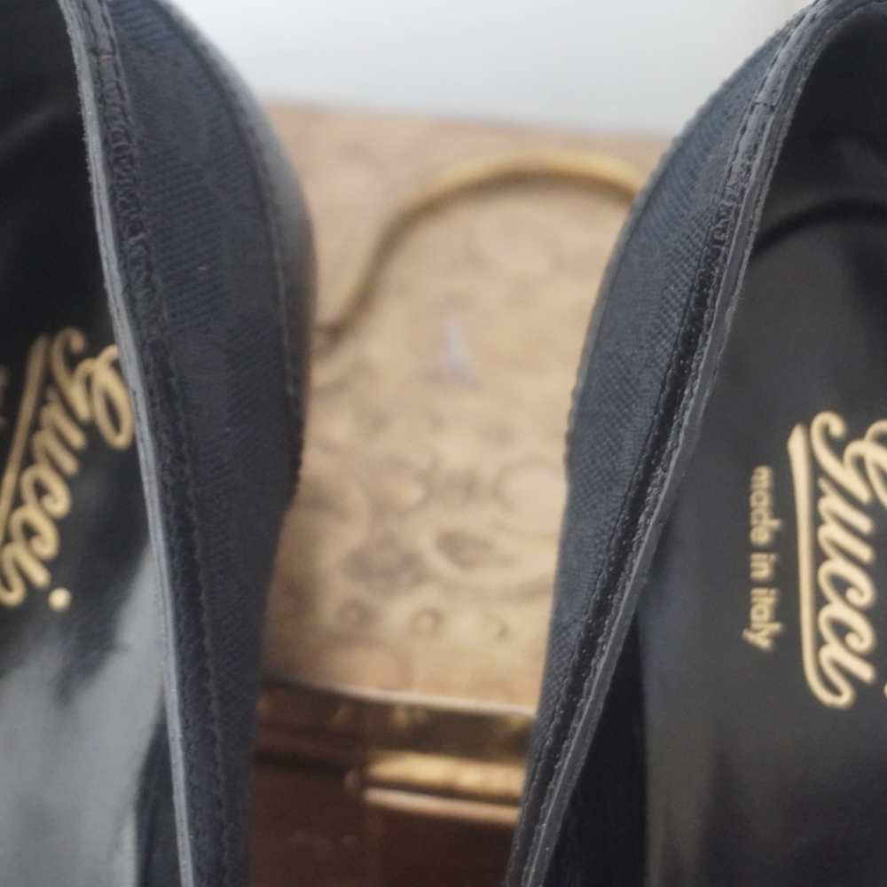 Gucci black ballet flats EUC Authentic Horse-bit Style - Picture 7 of 9